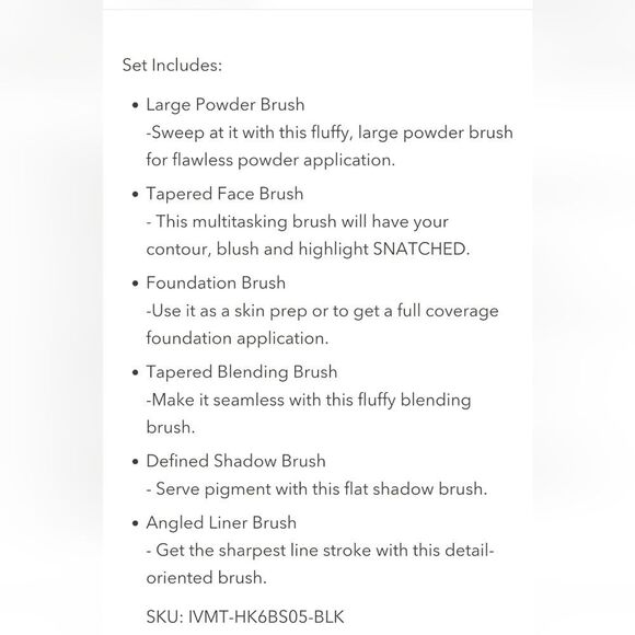 Impressions X Hello Kitty Just Slay 6-Piece Brush Set - Picture 9 of 9